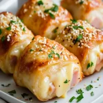 Quick Keto Snack: Crispy Ham & Cheese Rolls First Image First Image