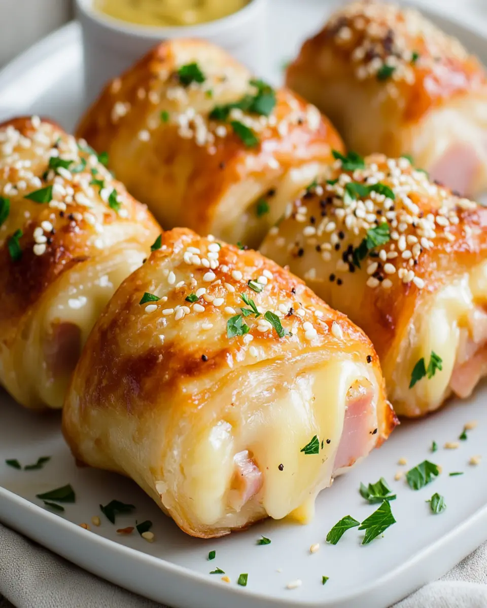 Quick Keto Snack: Irresistibly Crispy Ham & Cheese Rolls