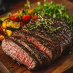 Beef Chuck Flap (Bavette) over Charcoal First Image First Image