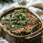 Healthy Quinoa Lentil Spinach Bake First Image First Image