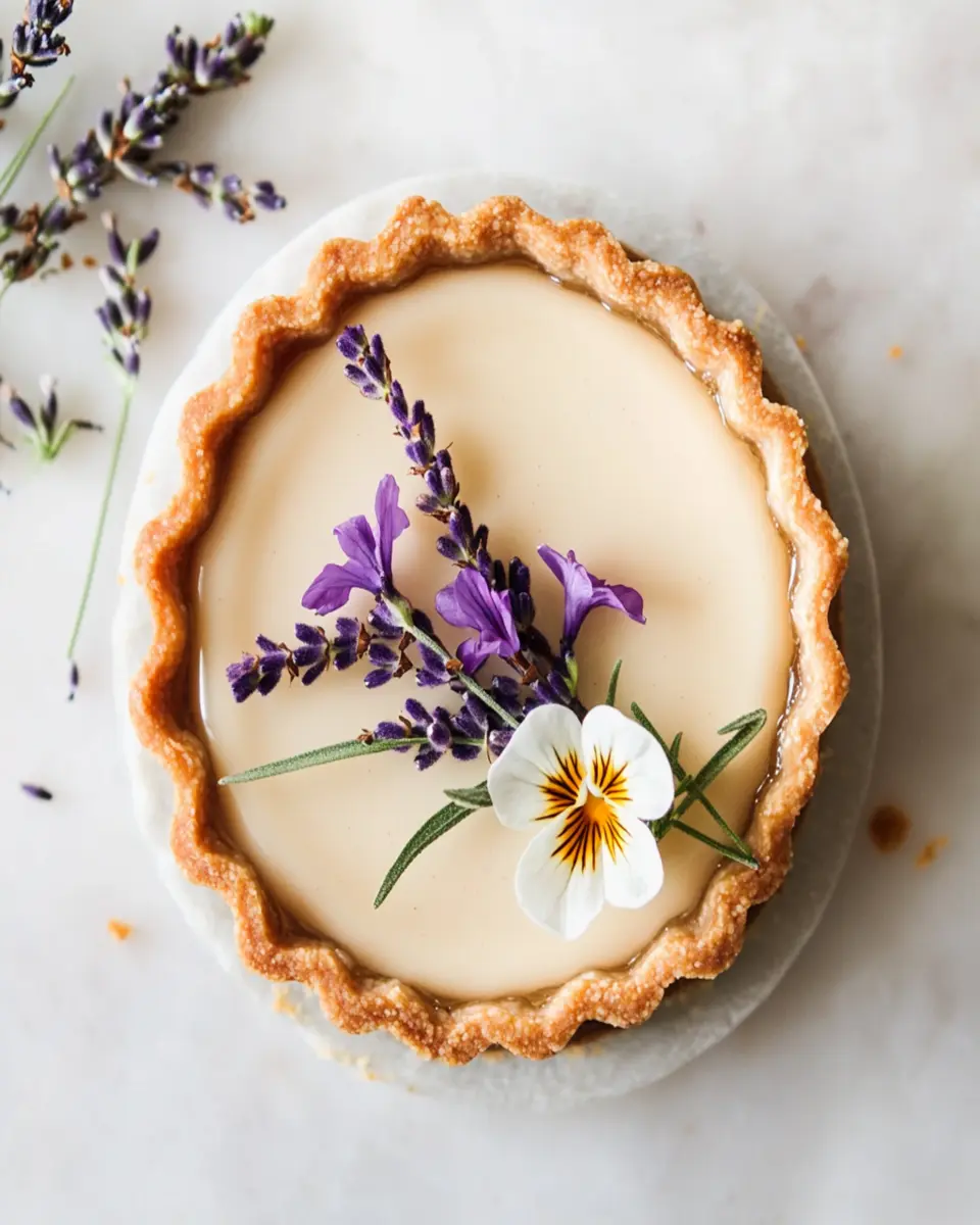 Lavender Honey Tart: Indulgent Almond Cream Delight