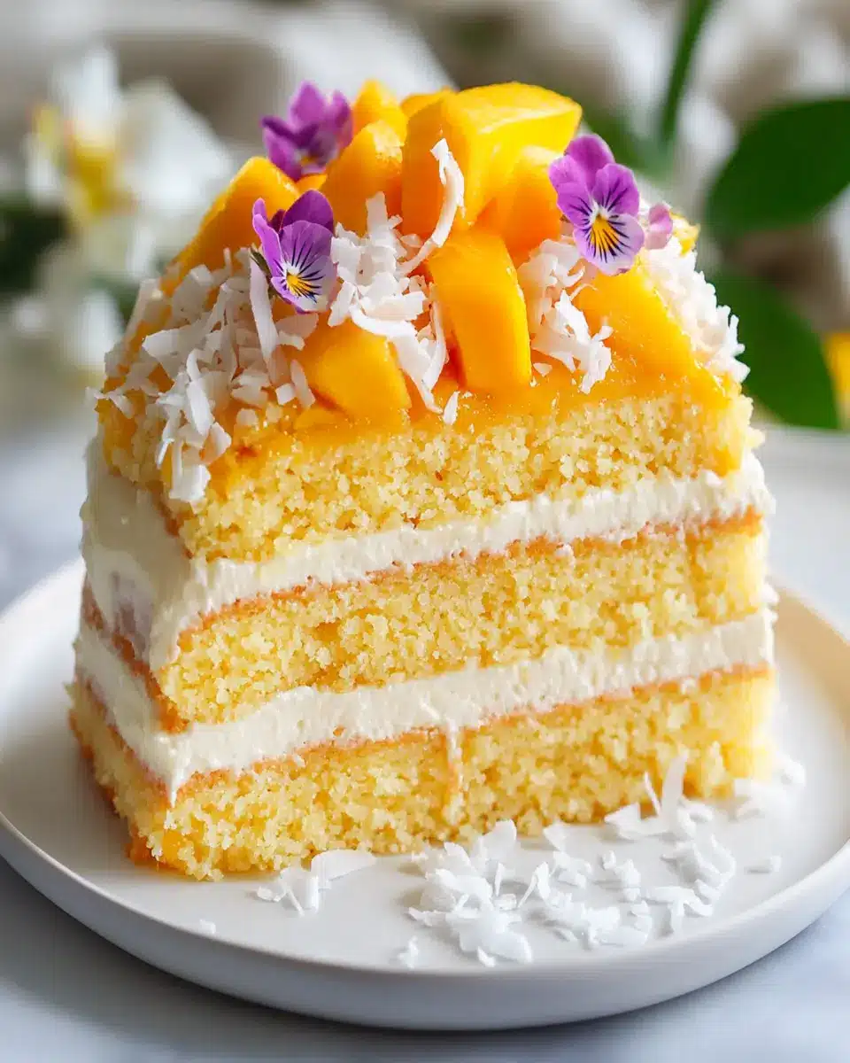 Vegan Mango Coconut Cake: A Deliciously Tropical Indulgence