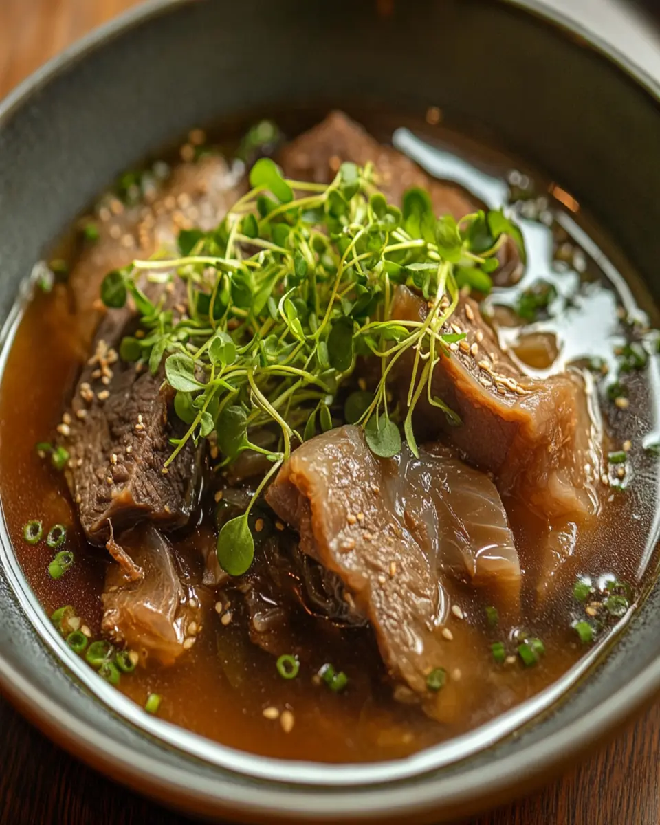 Braised Beef Tripe: Indulgent Comfort in Rich Bone Broth