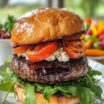 Goat Cheese Stuffed Burgers First Image First Image