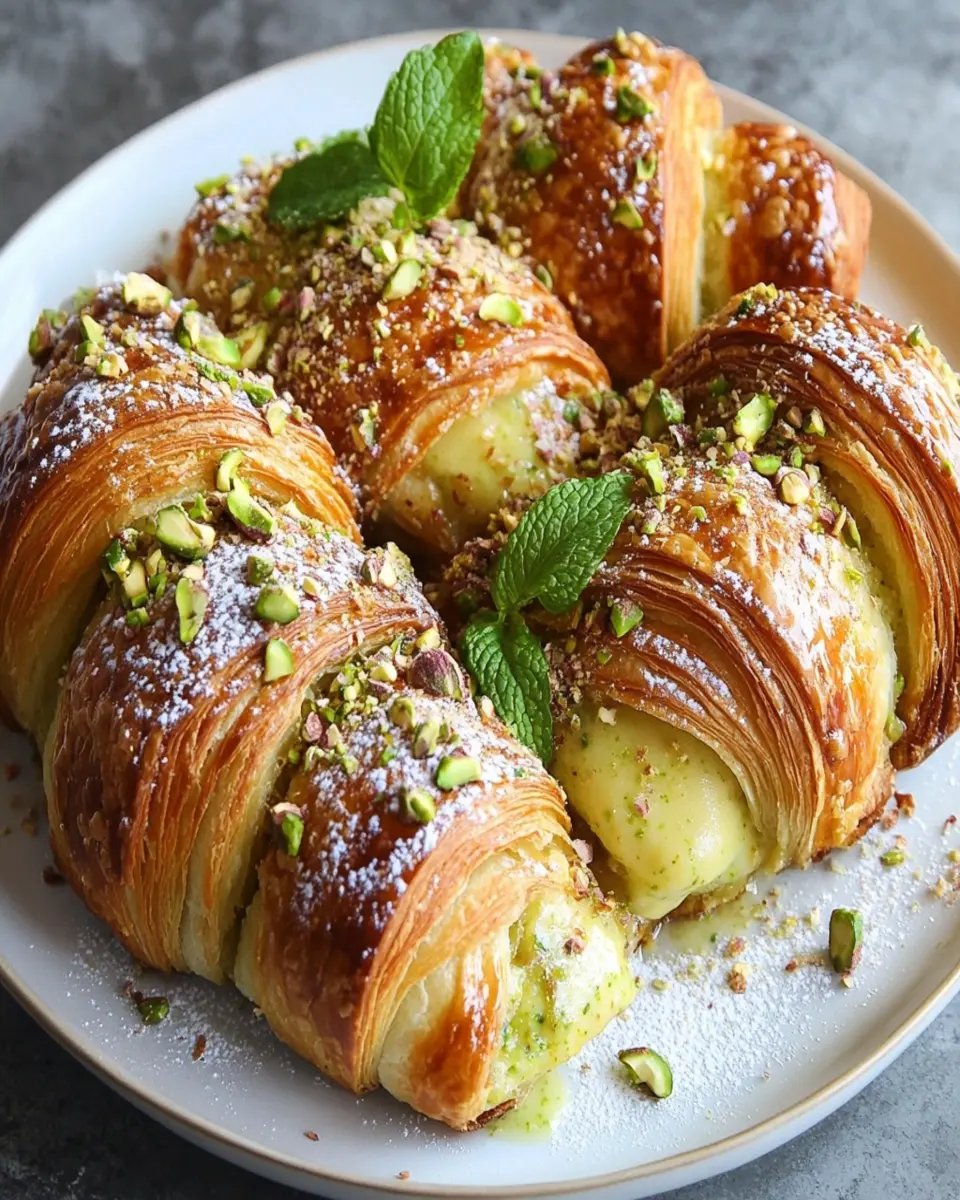 Pistachio Croissant Bake: Irresistibly Creamy and Decadent!