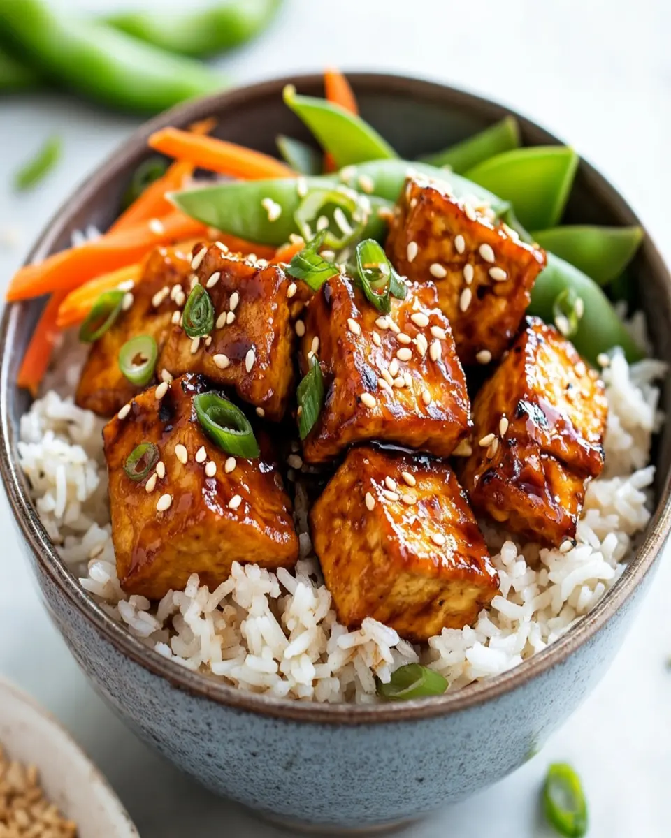 Crispy Tofu Peanut Rice: The Easy Way to Elevate Dinner!