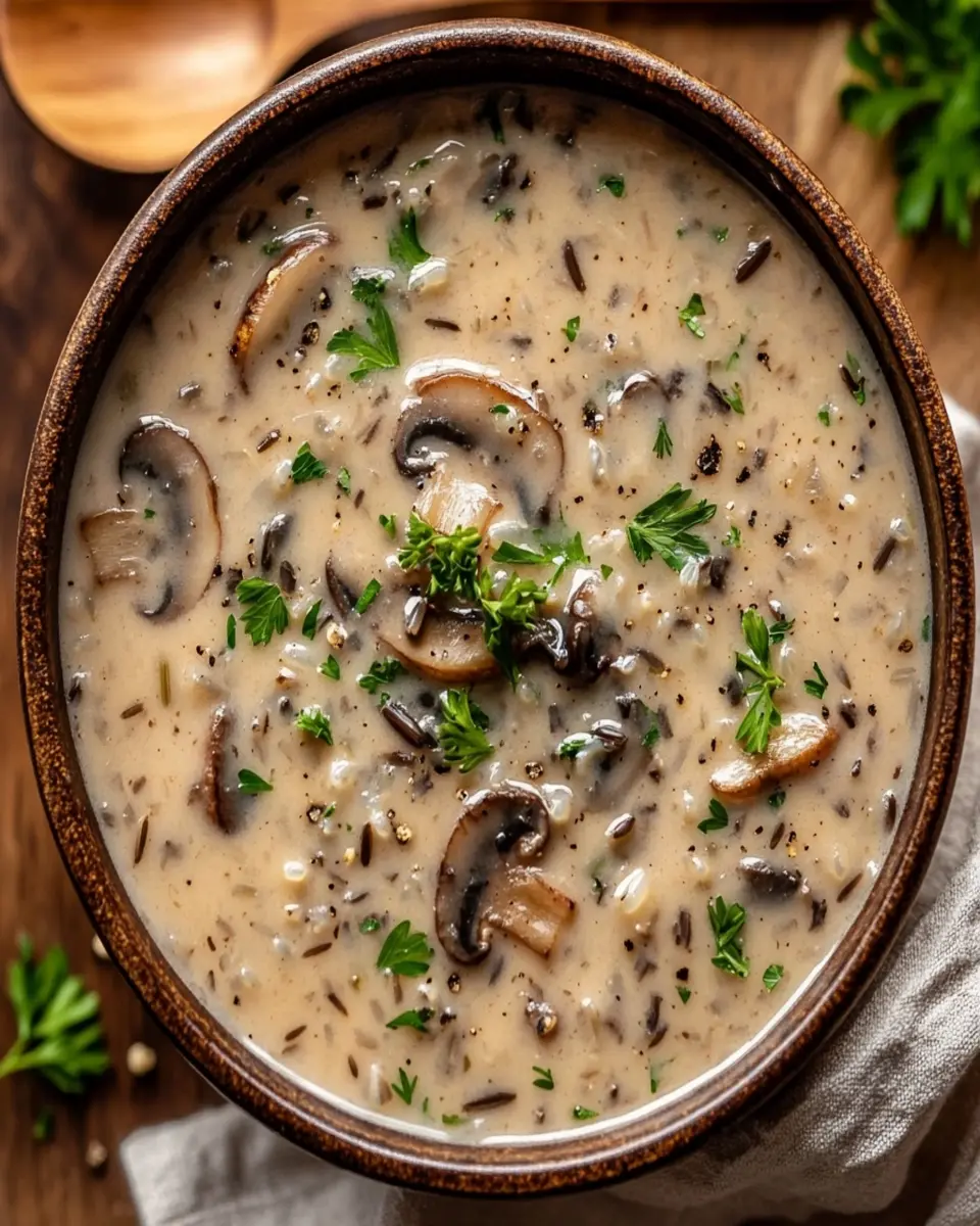 Mushroom Wild Rice Soup: The Best Cozy Comfort in a Bowl