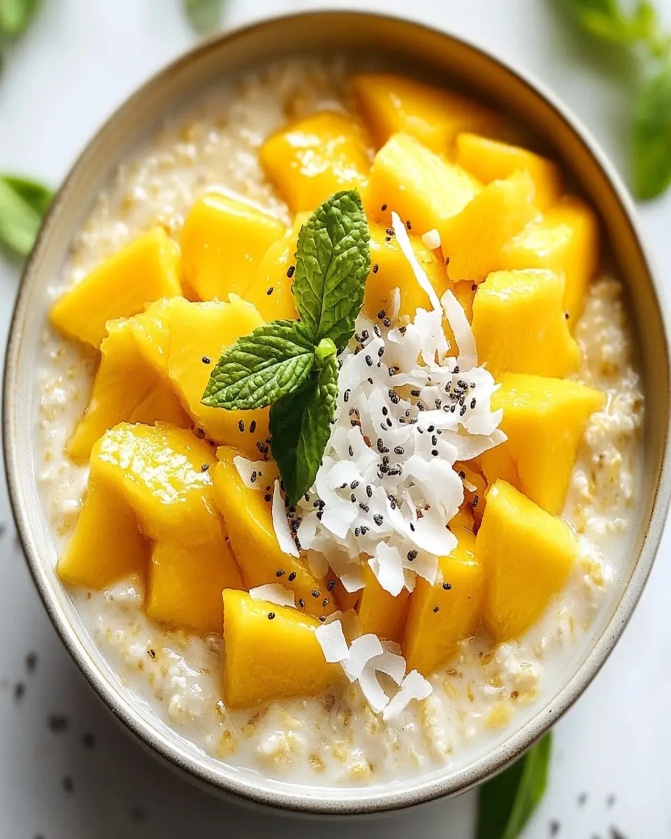 Mango Coconut Oats: The Best Creamy Breakfast You’ll Crave