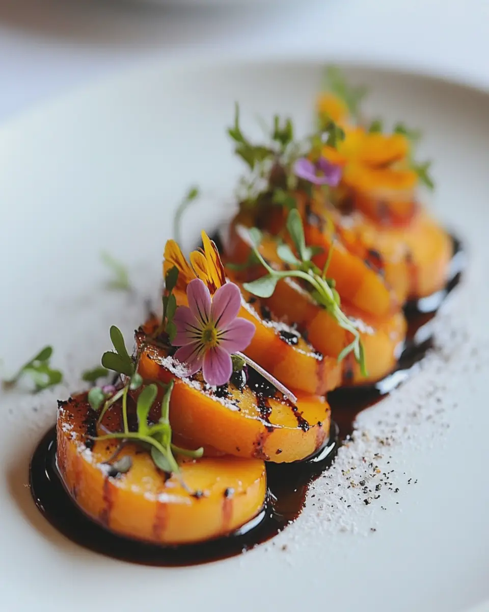 Frost-Kissed Persimmon Carpaccio: A Juicy Holiday Delight!