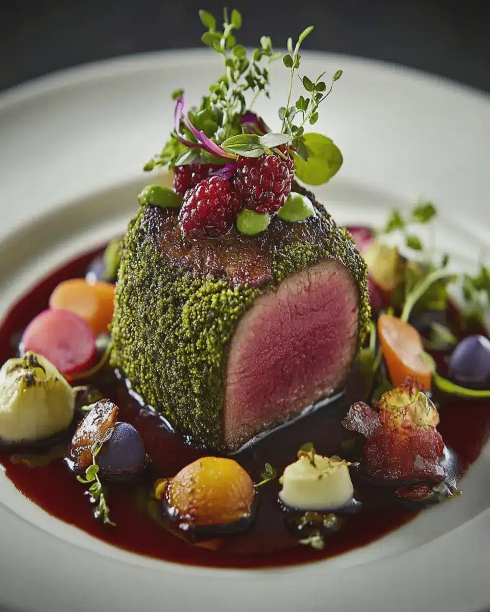 Moss-Crusted Venison Loin: An Irresistibly Savory Feast