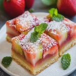 Strawberry Rhubarb Bars First Image First Image