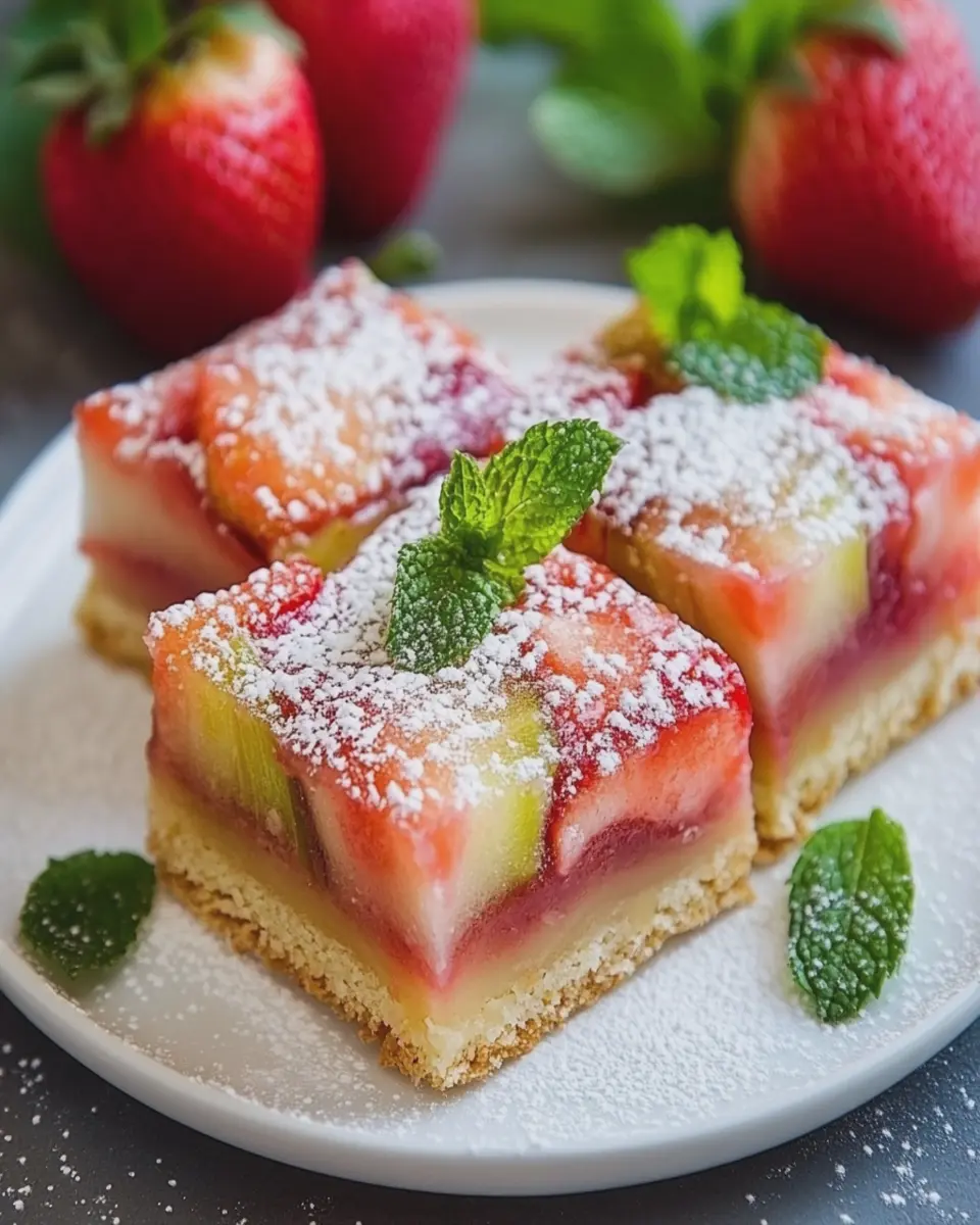 Strawberry Rhubarb Bars: Irresistibly Sweet Comfort Treats