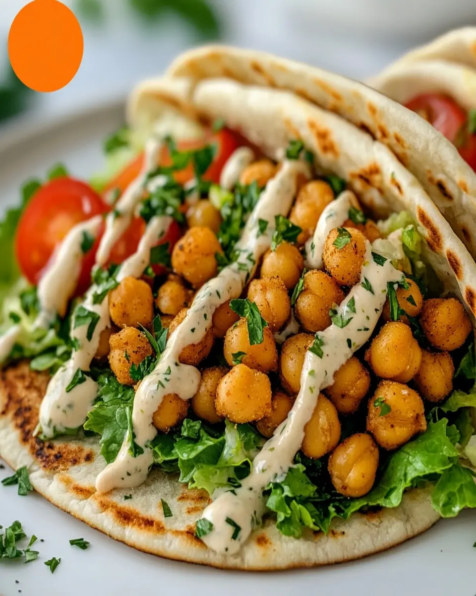 Crispy Chickpea Gyros: Indulgent Flavor in Every Bite