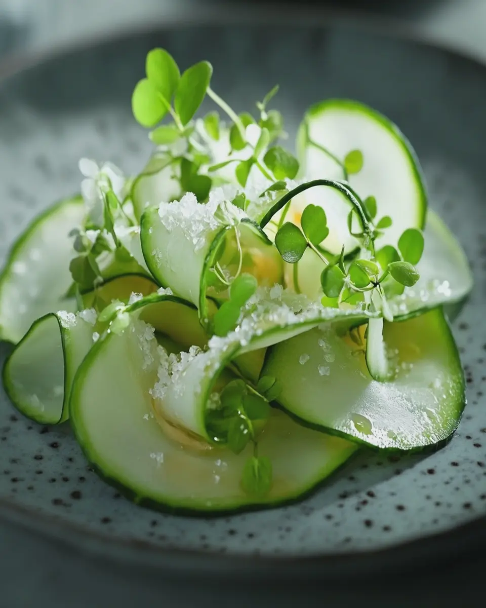 Dewdrop Cucumber Ribbon: Refreshingly Easy Summer Salad