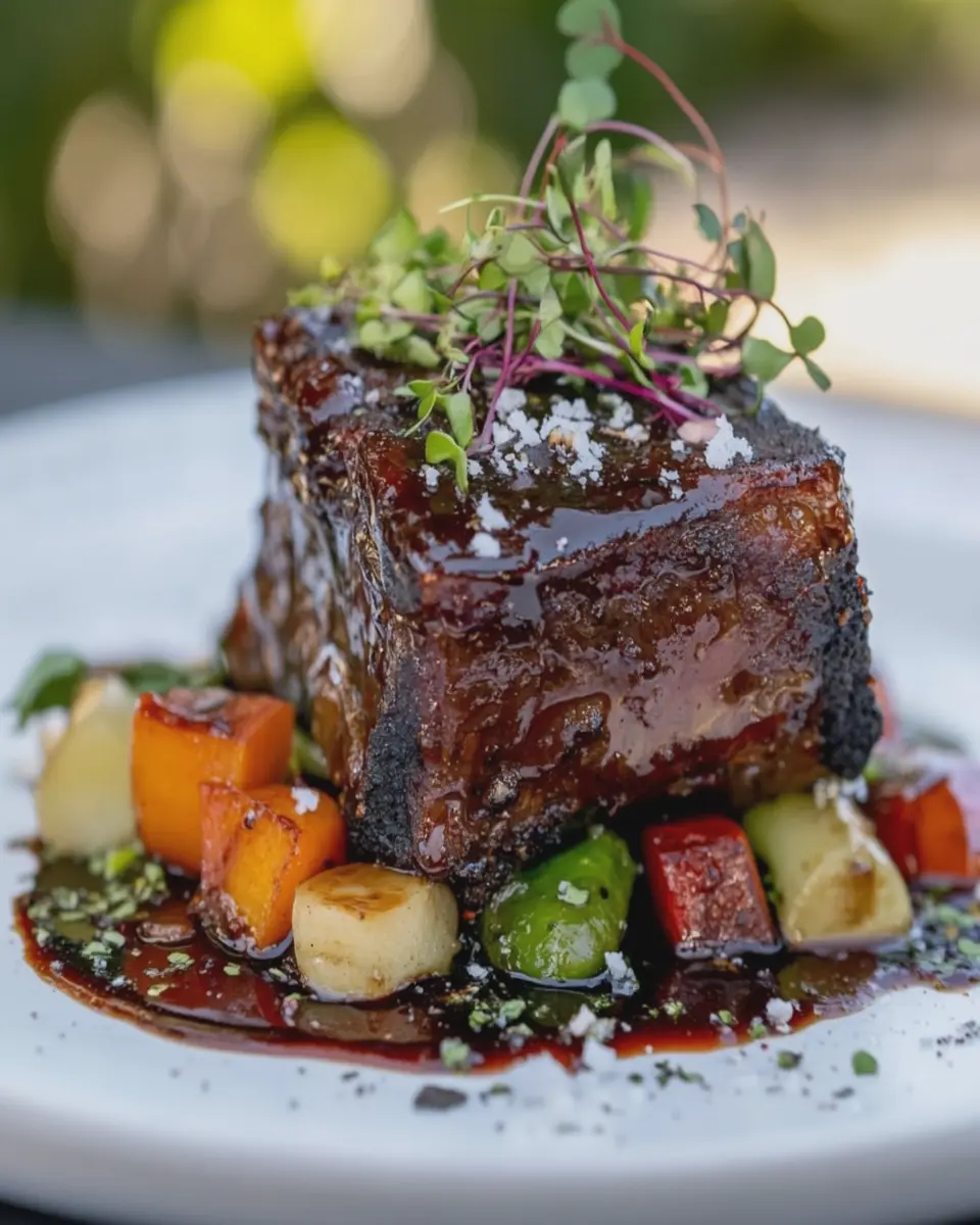 Obsidian Glazed Short Rib: Indulgently Bold Flavors Await!