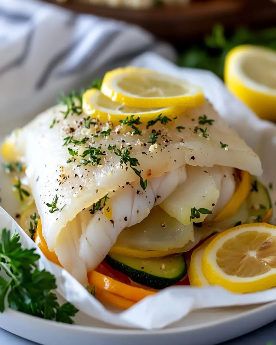 Lemon Herb Cod Papillote: A Juicy Twist on Dinner Night